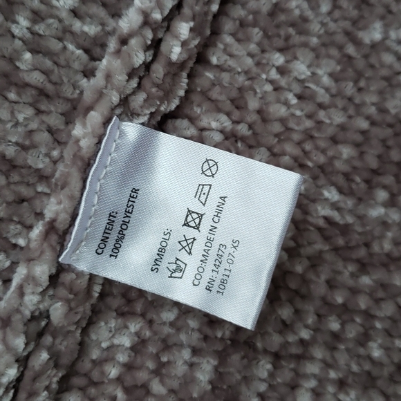 (XS) Grace & Lace Thick Chunky Chenile Knit Open Cardigan Soft Comfortable - Picture 4 of 9